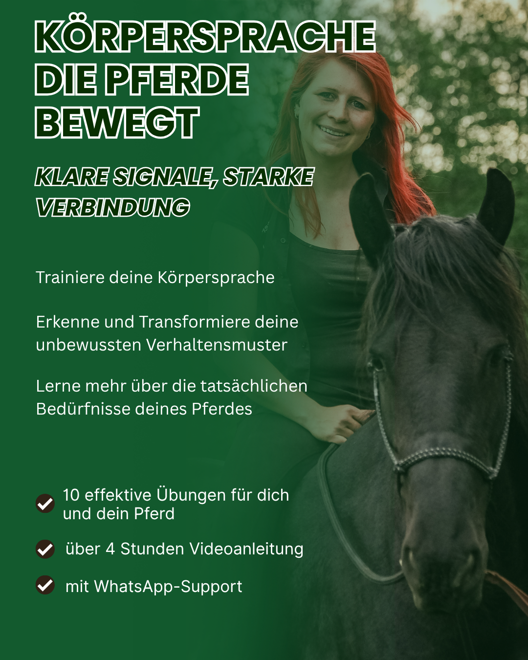 Green Modern Horse Riding Lesson Instagram Post